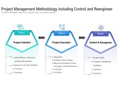 Project management methodology including control and reengineer