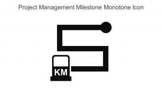 Project Management Milestone Monotone Icon In Powerpoint Pptx Png And Editable Eps Format