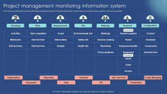 Project Management Monitoring Information System
