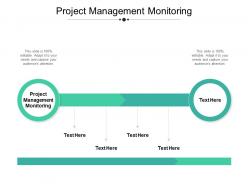 Project management monitoring ppt powerpoint presentation slides objects cpb