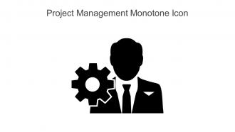 Project Management Monotone Icon In Powerpoint Pptx Png And Editable Eps Format