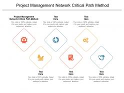 Project management network critical path method ppt powerpoint slides guide cpb