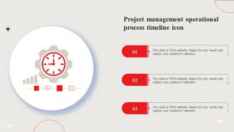 Project Management Operational Process Timeline Icon