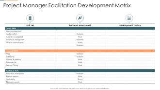 Project management plan for spi project manager facilitation development matrix