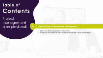 Project Management Plan Playbook Powerpoint Presentation Slides
