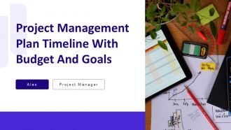 Project Management Plan Timeline With Budget And Goals PPT Sample AT Project Management Plan Timeline With Budget And Goals PPT Sample AT