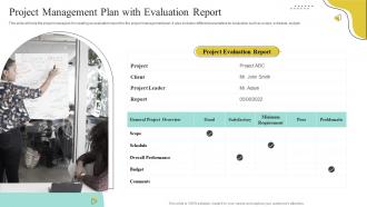 Project Management Plan With Evaluation Report