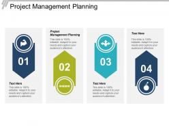 Project management planning ppt powerpoint presentation file examples cpb