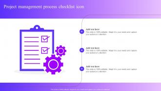 Project Management Process Checklist Icon