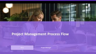 Project Management Process Flow PPT Graphics AT