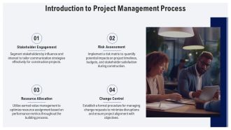 Project Management Process To Building PPT Structure AT Editable