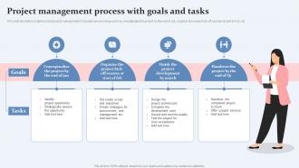 Project Management Process With Goals And Tasks