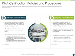 Project management professional certification program it pmp certification procedures