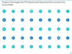 Project Management Professionals Required Documents For Icons Slide
