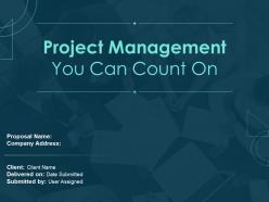 Project management proposal powerpoint presentation slides