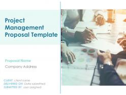 Project management proposal template powerpoint presentation slides