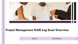 Project Management RAID Log Excel Overview PPT Structure AT