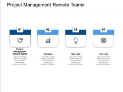 Project management remote teams ppt powerpoint presentation portfolio example cpb