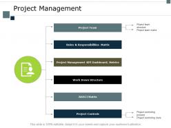 Project management responsibilities matrix ppt powerpoint presentation file microsoft