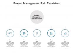 Project management risk escalation ppt powerpoint presentation infographics graphic tips cpb