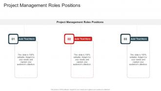 Project Management Roles Positions In Powerpoint And Google Slides Cpb