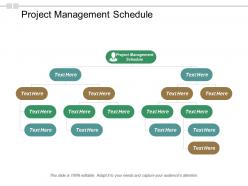 Project management schedule ppt powerpoint presentation file influencers cpb