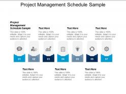 Project management schedule sample ppt powerpoint presentation gallery introduction cpb