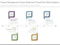 Project management scope statement powerpoint slide graphics