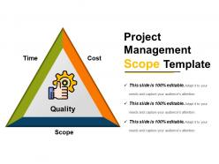 Project Management Scope Template Sample Of Ppt