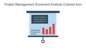 Project Management Scorecard Analysis Colored Icon In Powerpoint Pptx Png And Editable Eps Format