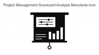 Project Management Scorecard Analysis Monotone Icon In Powerpoint Pptx Png And Editable Eps Format