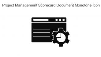 Project Management Scorecard Document Monotone Icon In Powerpoint Pptx Png And Editable Eps Format