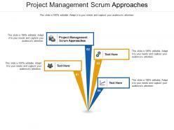 Project management scrum approaches ppt powerpoint presentation summary graphics download cpb