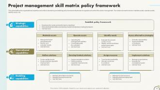 Project Management Skill Matrix Powerpoint Ppt Template Bundles Informative Idea