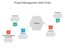 Project management start finish ppt powerpoint presentation professional guidelines cpb