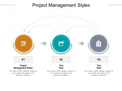 Project management styles ppt powerpoint presentation styles visual aids cpb