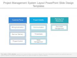 Project management system layout powerpoint slide design templates