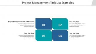 Project management task list examples ppt powerpoint presentation pictures gridlines cpb