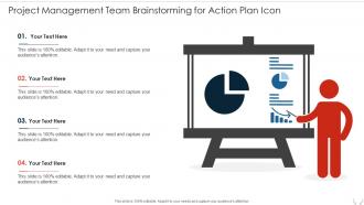 Project Management Team Brainstorming For Action Plan Icon