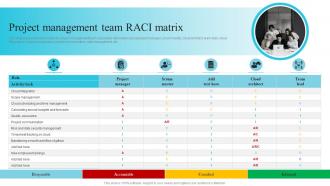 Project Management Team RACI Matrix Utilizing Cloud Project Management Software