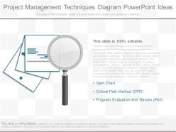 Project Management Techniques Diagram Powerpoint Ideas