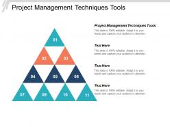Project management techniques tools ppt powerpoint presentation infographic template designs download cpb