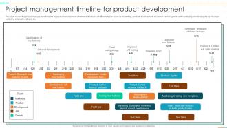 Project Management Timeline For Product Development