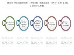 Project management timeline template powerpoint slide backgrounds