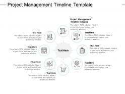 Project management timeline template ppt powerpoint presentation show cpb