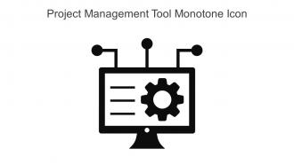 Project Management Tool Monotone Icon In Powerpoint Pptx Png And Editable Eps Format