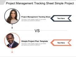 Project management tracking sheet simple project plan template cpb