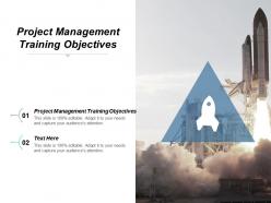 project_management_training_objectives_ppt_powerpoint_presentation_icon_show_cpb_Slide01