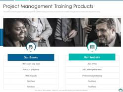 Project management training products pmp certification courses it