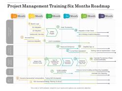 Project management training six months roadmap